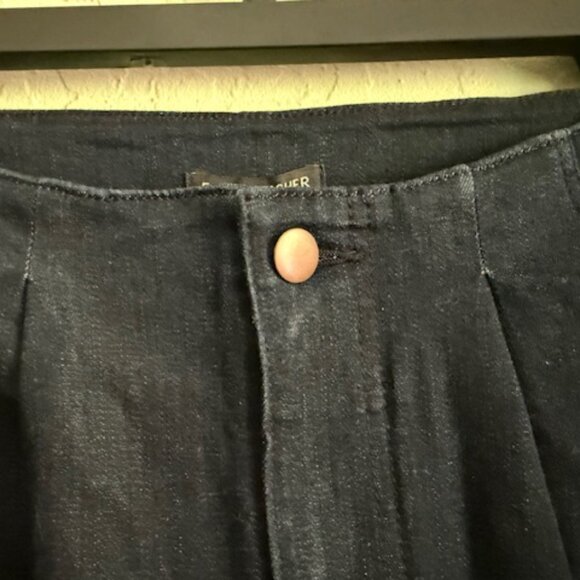 NWT Eileen Fisher darkwash denim trousers  - SZ 2 - Picture 5 of 9